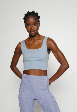 Guess WASHED SEAMLESS ACTIVE BRA - Medium Support Sports Bra - Blau