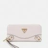 Guess AMANTEA LARGE ZIP AROUND - Wallet - Stone
