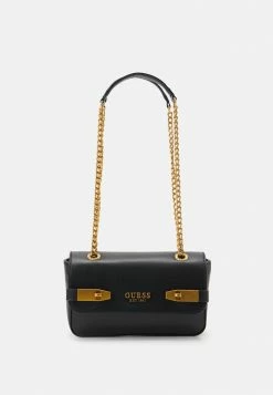 Guess ZADIE CONVERTIBLE XBODY FLAP - Across Body Bag - Black