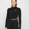 Guess COLINE ACTIVE - Long Sleeved Top - Jet Black