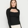 Guess ILARIA - Long Sleeved Top - Schwarz