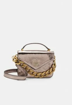 Guess RETOUR MINI TOP HANDLE FLAP - Across Body Bag - Graphite