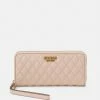 Guess MAILA LARGE ZIP AROUND - Wallet - Nude