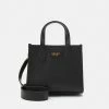Guess SILVANA MINI TOTE - Handbag - Black