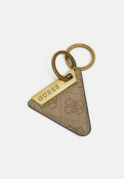 Guess VEZZOLA TRIANGLE KEYRING UNISEX - Keyring - Brown/beige
