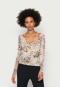Guess TATIYA LAYERED - Long Sleeved Top - Jaguar Print