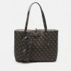 Guess BRENTON TOTE SET - Tote Bag - Brown