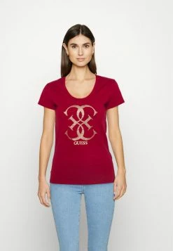 Guess Print T-shirt - Russian Red