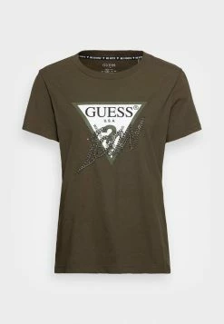 Guess ICON TEE - Print T-shirt - Spooky Forest