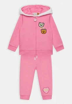 Guess HOODED ACTIVE SET - Zip-up Sweatshirt - Pink