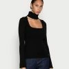 Guess COLETTE WIDE RIB - Jumper - Jet Black