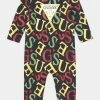 Guess NEWBORN INTERLOCK OVERALL UNISEX - Pyjamas - Blue Allover