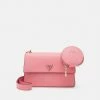 Guess ALEXIE CROSSBODY FLAP SET - Across Body Bag - Pink