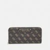 Guess ECO BRENTON ZIP AROUND - Wallet - Brown