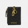 Guess CARD CASE KEYRING - Wallet - Black