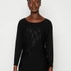 Guess CAROLE BAT SLEEVE - Sweatshirt - Jet Black