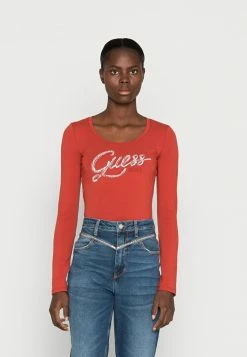 Guess BRYANNA TEE - Long Sleeved Top - Sonoran Red