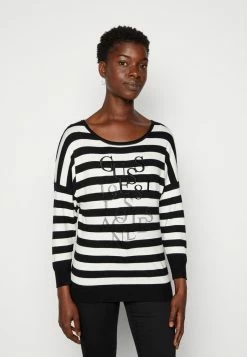 Guess CAROLE BAT SLEEVE - Sweatshirt - White/black