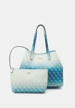 Guess VIKKY LARGE TOTE SET - Tote Bag - Indigo Ombre