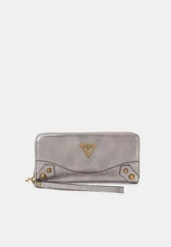 Guess AMANTEA LARGE ZIP AROUND - Wallet - Graphite