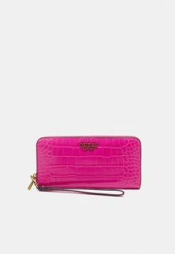 Guess LAUREL LARGE ZIP AROUND - Wallet - Magenta