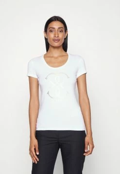 Guess Print T-shirt - True White