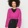 Guess ABIGAIL GAUZE - Long Sleeved Top - Purple Dragonfruit