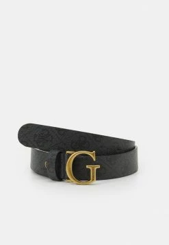 Guess ZADIE LOGO PANT BELT - Belt - Coal Logo