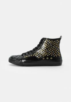 Guess AVIANO MID STUDS - High-top Trainers - Black