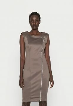 Guess CELESTE DRESS - Jersey Dress - Asphalt Green