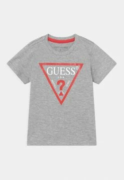 Guess TODDLER CORE - Print T-shirt - Light Heather Grey