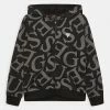 Guess JUNIOR HOODED UNISEX - Zip-up Sweatshirt - Jet Black