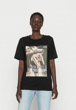 Guess SHYLA TEE - Print T-shirt - Jet Black