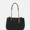 Guess MAILA GIRLFRIEND SATCHEL - Tote Bag - Black