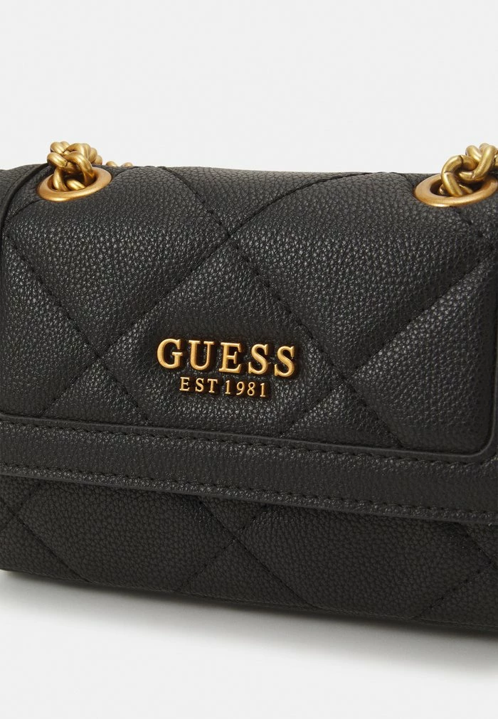 Guess ABEY MINI CROSSBODY FLAP - Across Body Bag - Black - Image 4