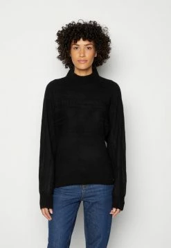Guess ANNE ROLL - Jumper - Jet Black