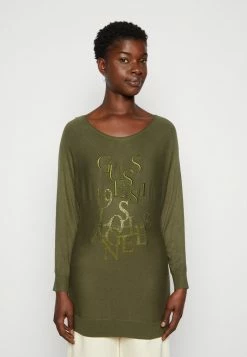 Guess CAROLE BAT SLEEVE - Sweatshirt - Olive Morning