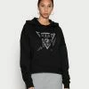 Guess ICONIC HOOD - Sweatshirt - Jet Black
