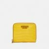 Guess LAUREL SMALL ZIP AROUND - Wallet - Yellow