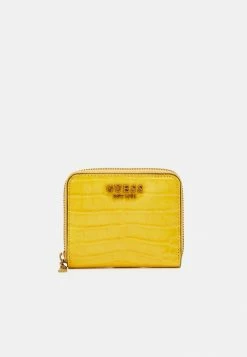 Guess LAUREL SMALL ZIP AROUND - Wallet - Yellow