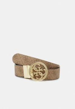 Guess NOT ADJUSTABLE REVERSIBLE - Belt - Latte Coal