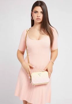 Guess NOELLE CROSSBODY CAMERA - Across Body Bag - Yellow Ombre Logo