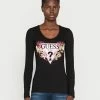 Guess FLORIA TEE - Long Sleeved Top - Jet Black