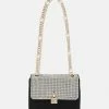 Guess VIRTUAL MINI FLAP - Across Body Bag - Black Multi