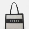 Guess MONIQUE TOTE - Tote Bag - Natural/black