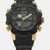 Guess SLATE - Chronograph Watch - Black/gold-coloured