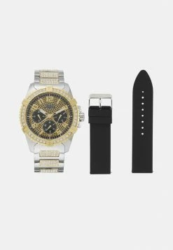 Guess ZALANDO EXCLUSIVE FRONTIER SET - Watch - Two-tone/black