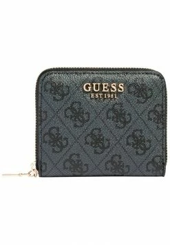 Guess LAUREL SLG SMALL ZIP AROUND - Wallet - Coal Logo