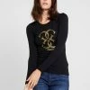 Guess TEE - Long Sleeved Top - Jet Black