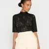 Guess MOCK LACE VERO - Blouse - Jet Black